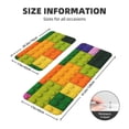 thumbnail image 2 of Bingfone 2 Pcs Kitchen Rugs and Mats,Cushioned Anti-Fatigue Floor Mat,PVC Non-Slip Kitchen Rug Set for Kitchen,Laundry Room,Sink 17"x47"+17"x29" - Colorful Building Blocks, 2 of 6