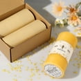 thumbnail image 2 of 4 Pack Natural Beeswax Pillar Candles,100% Pure Beeswax Candles-380 Hours Long Burning,2.8x6in Unscented Bees Wax Candle for Home,Prayer,Emergency,Dr, 2 of 7