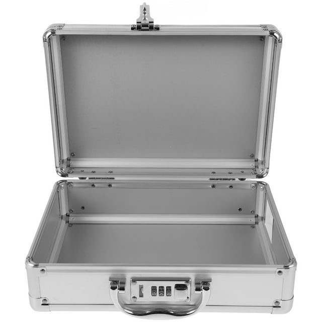 Aluminum Alloy Briefcase Hard Storage Case Briefcase for Instrument Storage