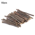 thumbnail image 2 of Manunclaims 20/40/60Pcs Natural Apple Sticks Small Animals Molar Wood Treats Toys Chinchilla Guinea Pig Hamster Rabbit Gerbil Parrot Bunny and Small Animals Chew Stick Toys Treats, 2 of 8