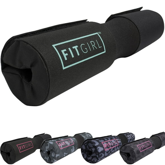 FITGIRL - Squat Pad and Hip Thrust Pad for Leg Day, Barbell Pad Stays in Place Secure, Thick Cushion for Comfortable Squats Lunges Glute Bridges, Works W Olympic Bar and Smith Machine (Mint)