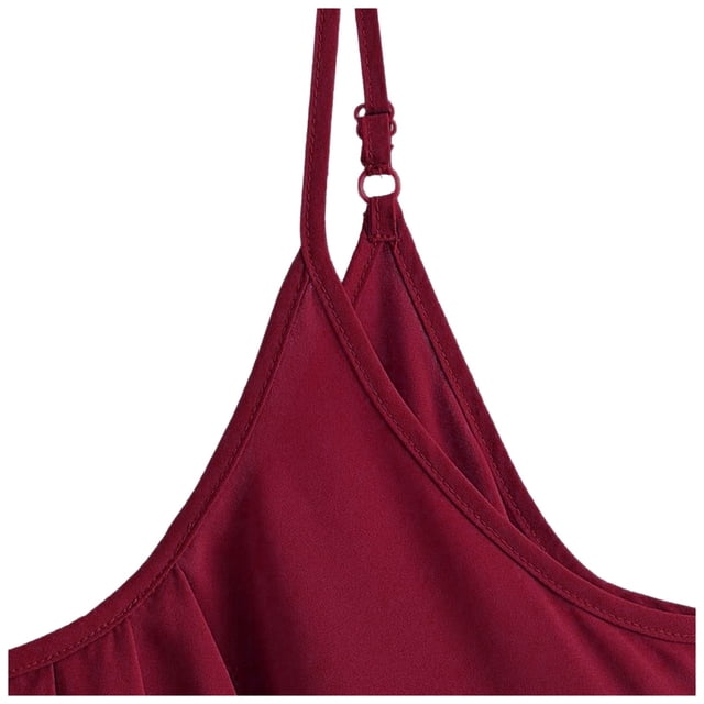 Leutsin Camisole Décontractée Plissée pour Femme, Petite, Grande Taille, Col Rond, Haut Blouse