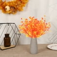 thumbnail image 6 of LShunze 5 Bundles Fall Artificial Flowers, Outdoor Fake Eucalyptus Fern Plants for Autumn Decoration, UV Resistant Plastic Faux Flowers for Garden Window Porch Balcony Thanksgiving Decor, 6 of 7