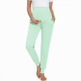 thumbnail image 4 of Ketyyh-chn99 Maternity Pants Jeans Skinny Trousers Jeans Maternity Clothes Trousers for Pregnant Women Pants Full Ankle Length Mint Green,L, 4 of 5