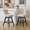 Beige, variant on Swivel Bar Stools Set of 2, Counter Height Bar Stools with Back & Button Tufted Decoration, Velvet Upholstered with Rubberwood Legs & Chrome Nailhead Trim, Wind Red