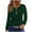 Army Green, variant on FAIWAD Long Sleeve Tops for Women Going Out Loose V-Neck Button Up Pullovers Dressy Casual Solid Color Shirts