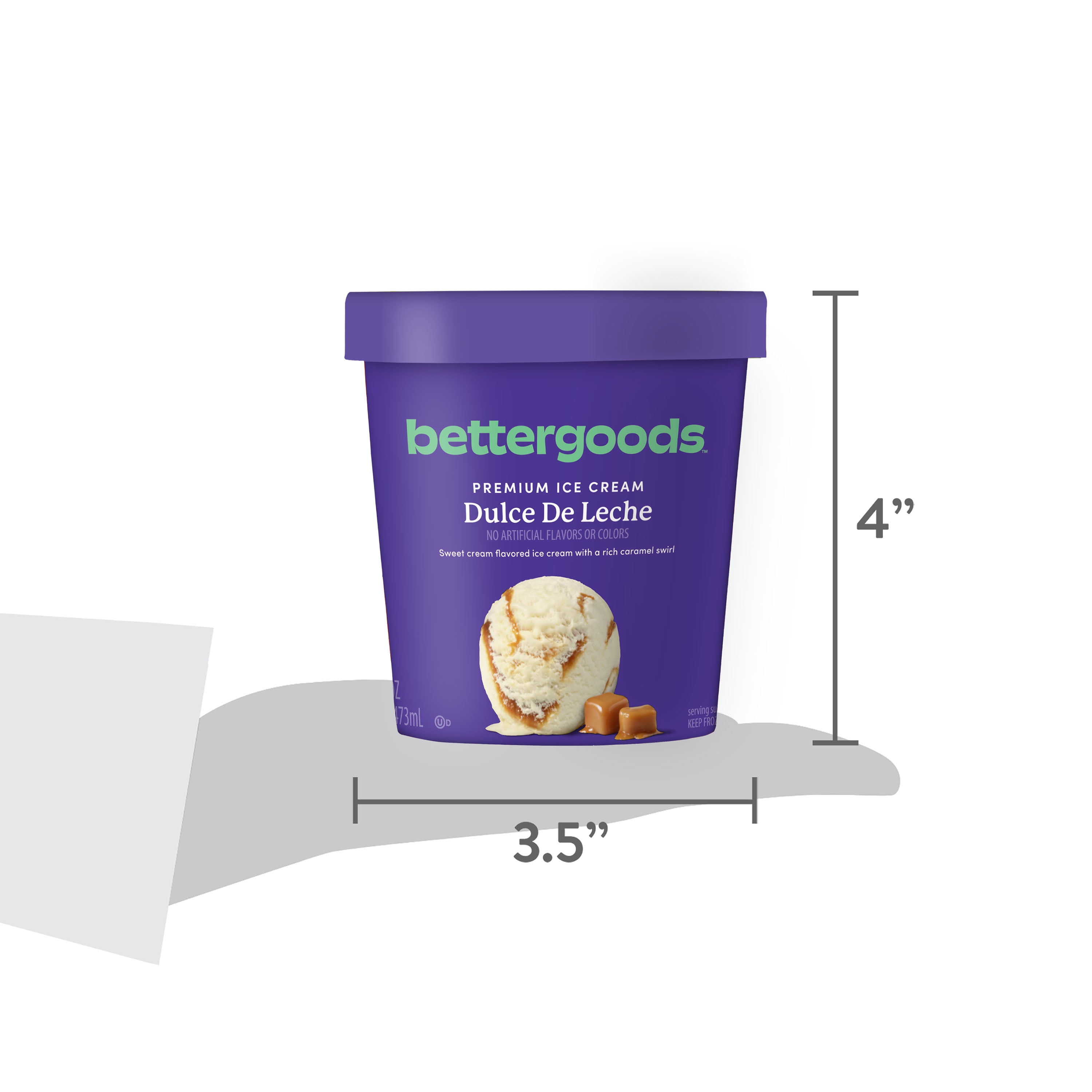 bettergoods Dulce De Leche Premium Ice Cream, 16 fl oz
