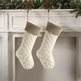 thumbnail image 4 of NSESSHome 3Pcs Knitted Christmas Stocking Classic Large Stockings for Family Holiday Christmas Party Decorations, 4 of 8