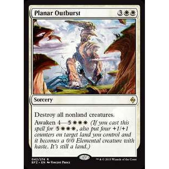 MtG Battle for Zendikar Rare Planar Outburst (Foil) #42