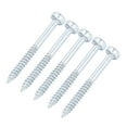 100Pcs Square Drive Self Tapping Screw Zinc Plated Fine Thread Self