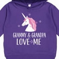 thumbnail image 3 of Inktastic Grammy and Grandpa Love Me Girl Unicorn Toddler Hoodie, 3 of 4
