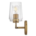 thumbnail image 6 of 853452HB-CL Lark Kline - 24W 2 LED Small Bath Vanity-11 Inches Tall and 14.25 Inches Wide-Heritage Brass Finish, 6 of 9