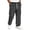 Black, variant on GrmtClth Men's Pants Lounge Sweatpants Plaid Clothes Comfy Baggy Trendy Soft Waist Drawstring with Pockets Dark Blue XL