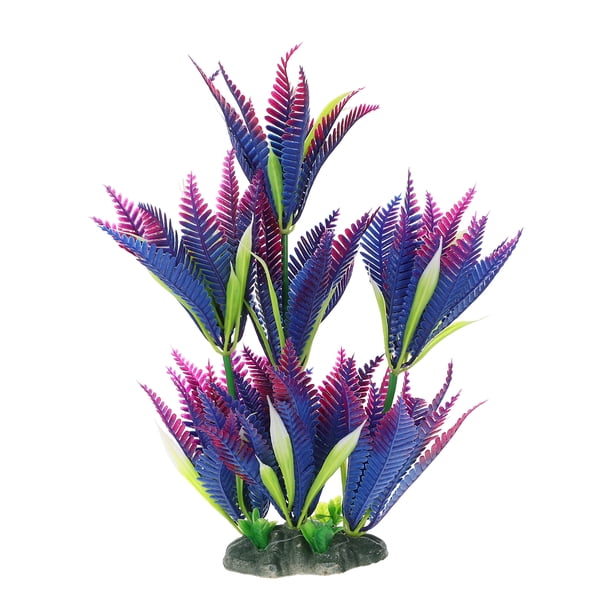 Planta artificial para acuario, pecera, planta falsa, decorativa, hierba acuática, planta subacuática, decoración.