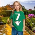 thumbnail image 2 of DeHolifer Number 7 T-Shirt Boys Girls Short Sleeve Varsity Shirt Kids Summer Birthday Tees Gifts Tops 3-14 Years, 2 of 8