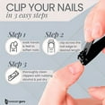 thumbnail image 4 of Nail Clippers - 2 Pack Professional, Stainless Steel Set for Men, Women and Kids, 4 of 6