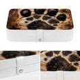 thumbnail image 4 of Paw Print Portable PU Leather Organizer Box with Removable Compartment for Jewelry Display and Storage - Jewelry Boxes Included, 4 of 6