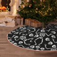 thumbnail image 5 of Disketp Skeletons Dancing Christmas Tree Skirt, Christmas Tree Decorations, Christmas Decor, Tree Mat Decoration(30-48IN)-36", 5 of 6
