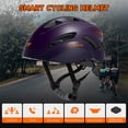 thumbnail image 2 of Casco de ciclismo inteligente Cascos de intercomunicación inalámbricos con advertencia de control remoto, 2 of 8