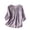 Purple, variant on Womens Embroidered Blouse Summer Cotton Linen Gauze Lightweight Flowy Tops Cusual Loose Fit V Neck 3/4 Sleeve Shirts Purple XL