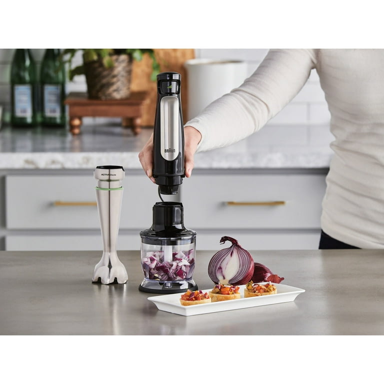 Confronteren Incubus bovenste Braun MultiQuick 7 Smart-Speed Hand Blender with 500 Watts of Power, Whisk,  and 1.5-Cup Chopper - Walmart.com