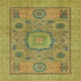 thumbnail image 1 of Ahgly Company Machine Washable Indoor Square Abstract Cookie Brown Area Rugs, 6' Square, 1 of 7