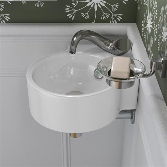 Pemberly Row Wave Brushed Nickel Single Lever Bathroom Faucet