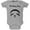 Gray, variant on Birthday Boy Cute Sloth Face Soft Baby One Piece Heather 0-3 M
