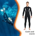 thumbnail image 3 of Soidarity Traje de buceo Trajes de baño a prueba de frío de alta eficiencia Protector solar fuerte Traje de neopreno resistente a los arañazos Camisa Deportes acuáticos Hombres Blanco S Soidarity OD020684-13, 3 of 6
