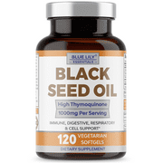 Blue Lily Black Cumin Seed Oil Softgels 1000 mg (nigella sativa) - 120 Vegan Pills