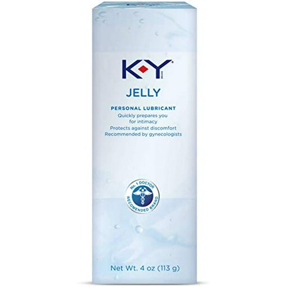K-Y Jelly Personal Lubricant (4 oz), Premium Water Based Lube For Women, Men & Couples