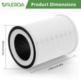 thumbnail image 4 of Filtro purificador de aire WILERDA KILO True HEPA H13, paquete de 2, 4 of 8