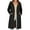 Black, variant on Women's Sherpa Lined Long Hooded Jacket with Pockets Zip Up Hoodie Thick Warm Winter Cotton Fleece Coat Mid-length (XL, Black)
