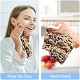 thumbnail image 7 of Coolnut 2 Pack Leopard Print Pure Cotton Washcloths 12 x 12 Inch Reusable Absorbent Soft Cotton Face Towels Fingertip Towels Set for Gym Towels,Hotel and Spa Wash cloth, 7 of 7