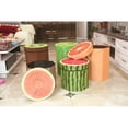 thumbnail image 3 of EeaseCA Creative Fruit Folding Storage Organizer Ottoman Stool Footstool Seat Storage Box Size Small (Pineapple), 3 of 8