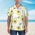thumbnail image 5 of Fresh Avocado Men'S 3d Print Casual Button Down Shirts, Novelty Hawaiian Short Sleeves 3xl, 5 of 8