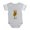 Heather Gray, variant on CafePress - Pomeranian Dad - Cute Infant Baby Football Bodysuit