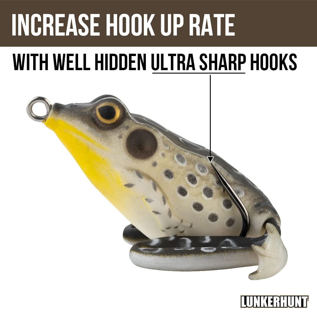 Topwater Frogs OROOTL Topwater Frog Lures, 5pcs Soft Frog Fishing