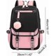 thumbnail image 2 of Teenage Girls' Backpack Middle School Students Bookbag Outdoor Daypack With Usb Charge Port (21 Liters, Pink) S, 2 of 3