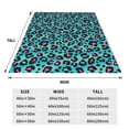 thumbnail image 3 of Balery Leopard 1 Manta de Felpa Suave y Acogedora – Cobija de Franela Aterciopelada para Cama, Lavable y Cálida para Sofá, Mascotas, Transpirable-80"x60", 3 of 7