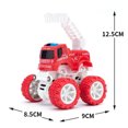 thumbnail image 4 of 4PCS Inertia Car Toy Interactive Rotatable Fire Truck Toy Pull Back Car for Boys, 4 of 10