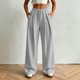 thumbnail image 4 of Neewe Sweatpants for Women Casual Straight Pants High Waist Drawstring Sweatpants Baggy Athletic Trousers with Pockets, 4 of 7