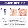 thumbnail image 5 of 2pcs Teeth Whitening Purple Toothpaste, Teeth Whitening Clean To Remove Bad Breath Fresh Breath Toothpaste, 5 of 5