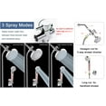 High Pressure Rain Shower Head and Hand Held COMBO, 5 Settings Rainfall