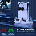 thumbnail image 3 of PS5 Stand Cooling Station with Fan for PlayStation 5 Slim, QQV PS5 Accessories with Dual PS5 Controller Charging Dock for PS5 Disc/Digital/Slim/Pro, White, 3 of 8