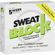 Sweatblock Clinical Strength Antiperspirant, 5 count