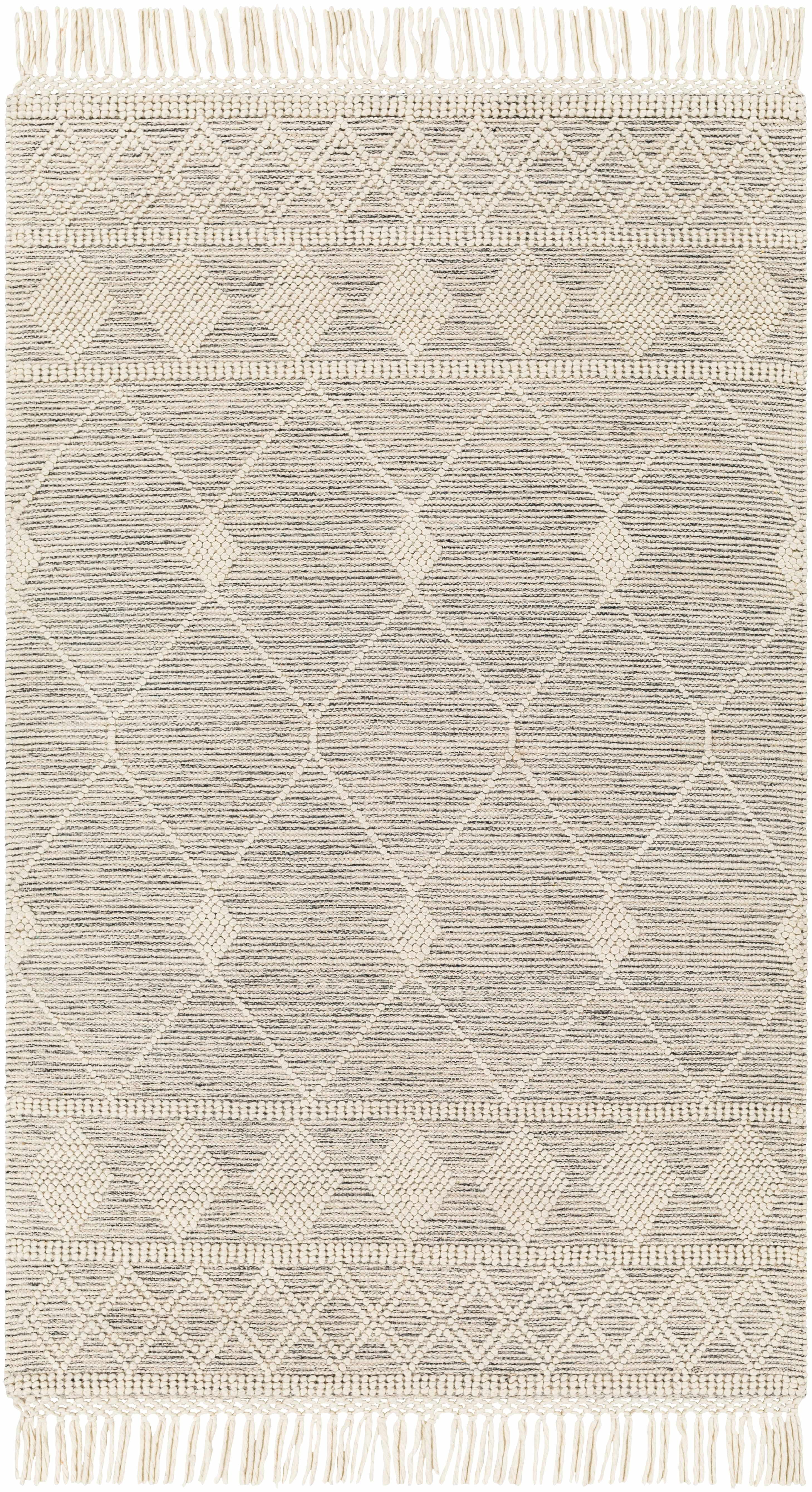 BoutiqueRugs Chofa Bohemian, Transitional Runner Rug - Ivory, Black - 2' x 5' Runner