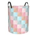 thumbnail image 2 of LNWH Laundry Basket, Triangle Geometry Pattern Foldable Laundry Hamper With Handles Waterproof, Small Size, 2 of 8
