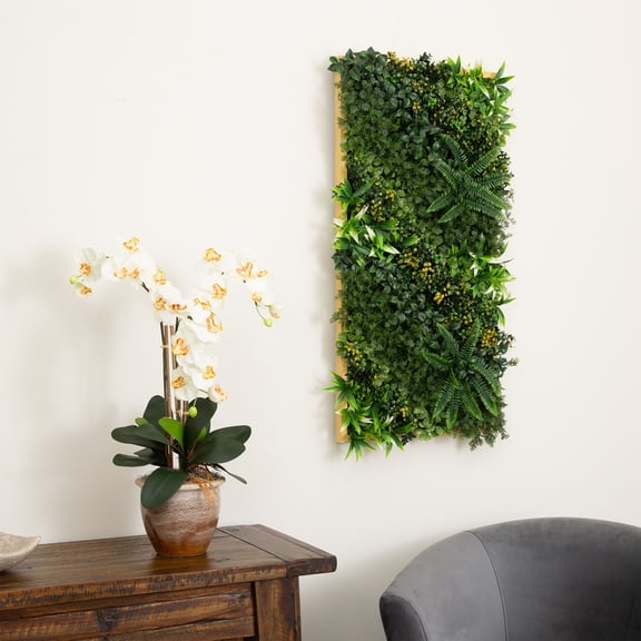 Nearly Natural Hawaiian Islands Artificial Rectangular Framed Living Wall Panel - 40"