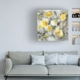 thumbnail image 3 of Danhui Nai 'Floral Uplift Yellow Gray' Canvas Art, 3 of 4